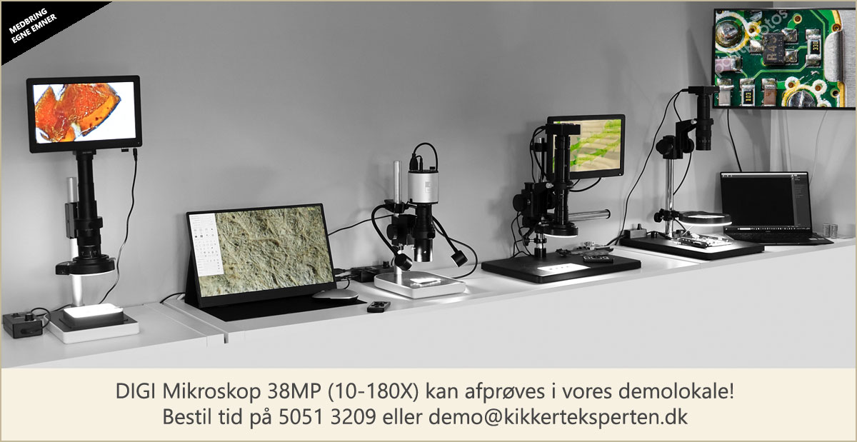 Besg vores demolokale og afprv vores digitale mikroskoper