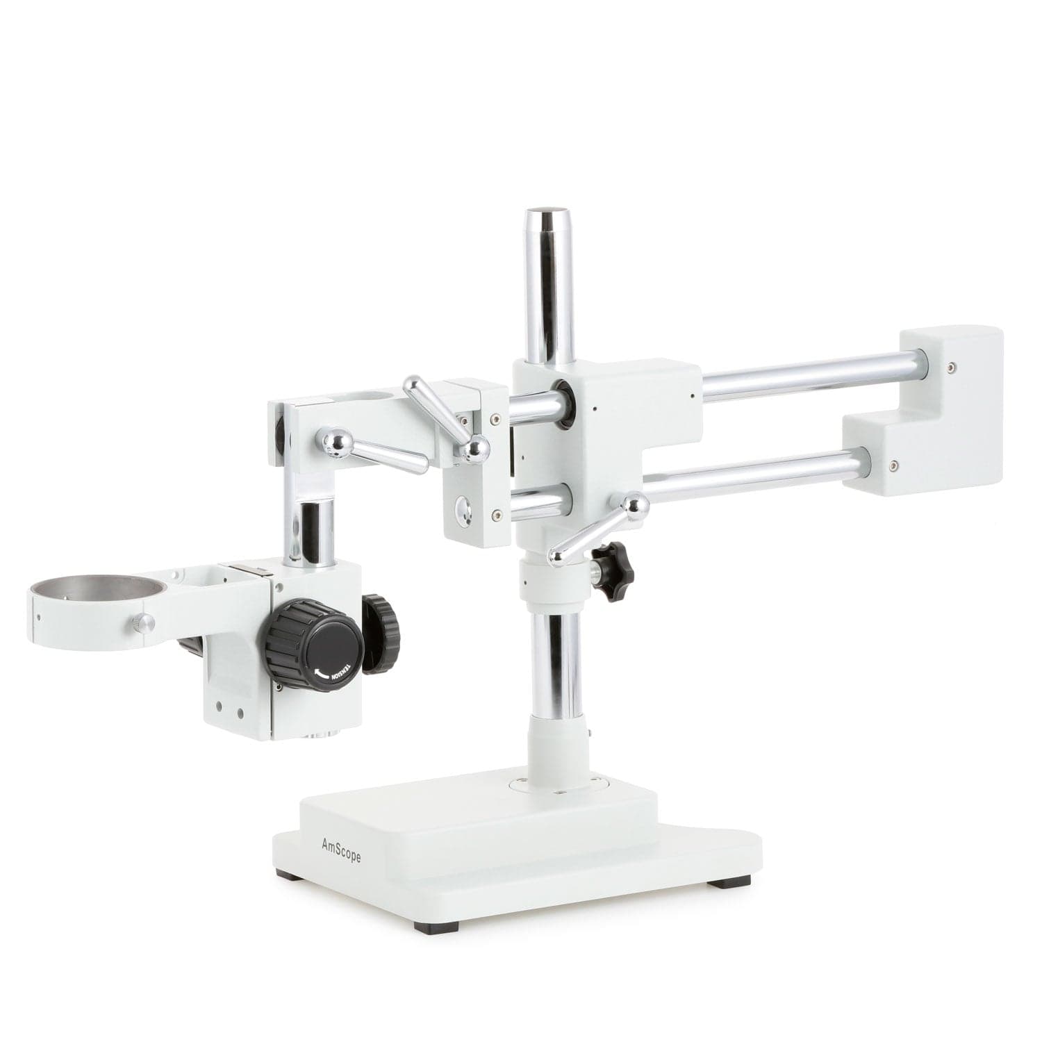 AmScope SM-4 Simul-Focal Trinokul�rt Zoom Stereomikroskop 7x-45x med Dobbeltarms Bomstander
