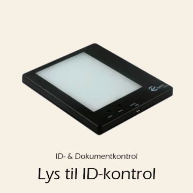 Lys til ID- og dokumentkontrol