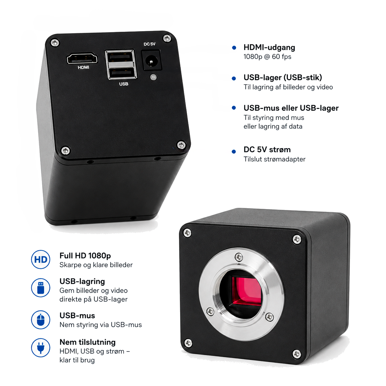 DIGI 1080P 60FPS IMX385 V2 Kamera (HDMI/USB/U-disc)