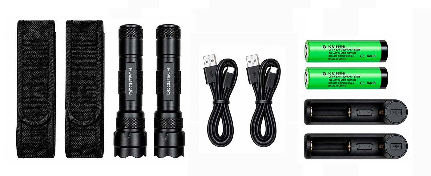 DocuTech WF Inspektionslygtes�t � UV 365 nm og hvidt lys
