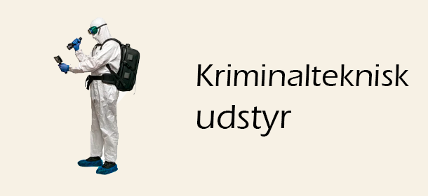 Kriminalteknisk udstyr -  Til undersøgelse, dokumentation