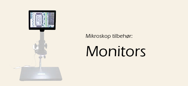 Monitors til mikroskoper - montering på stander, bordmodel