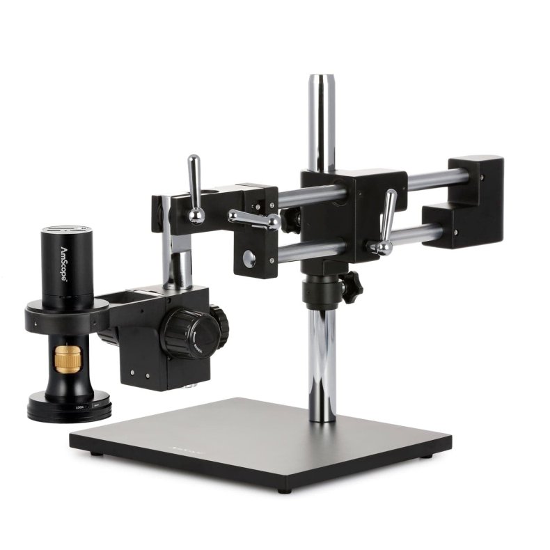AmScope DM756 8,3MP All-in-One USB Digitalt Mikroskop (0,35x&ndash;11,2x) m/dobbelt bomstander