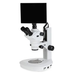 AmScope SF-2 trinokul�rt stereomikroskop, dobbelt LED, 9,7" touchsk�rm til billedoptagelse (8x-50x)