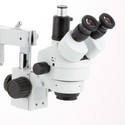 AmScope SM-4 Simul-Focal Trinokul�rt Zoom Stereomikroskop 7x-45x med Dobbeltarms Bomstander