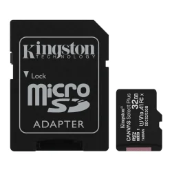 32GB Kingston Canvas Select Plus microSD/SD - 100MB/s