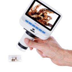 AmScope DM140 digitalt lysmikroskop med op til 220� forst�rrelse (til STEM-undervisning)