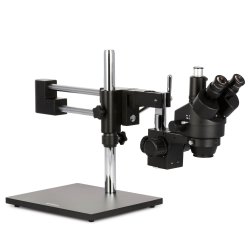 AmScope SM-4T Simul-Focal trinokul�rt zoom-stereomikroskop 3,5x-90x med dobbelt bomstander (sort)