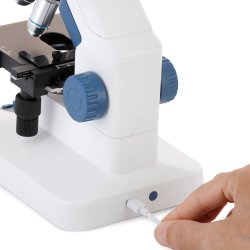 AmScope DM300HD Full HD 7 tommer digitalt lysmikroskop med mekanisk krydsbord