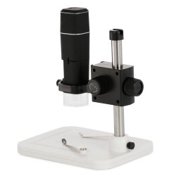 AmScope HHD-serie 2,0 MP Wi-Fi &amp; USB h�ndholdt mikroskop 50x�1000x forst�rrelse med bordstativ og LED-belysning