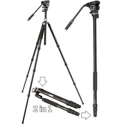 Bresser BX-5 Pro fotostativ m/videohoved (5 kg)