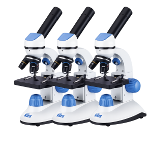 IQCrew by AmScope M50 mikroskop (40x&ndash;1000x ) dobbelt belysning, 1 MP digitalt okular (Klasses�t) (3 stk.)