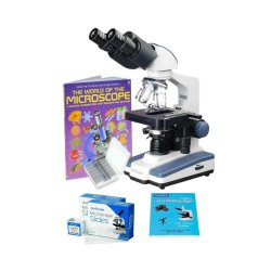AmScope B120 Binokul�rt LED-lysmikroskop (40x&ndash;2500x) (klasses�t) (3 stk.)
