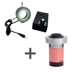 DIGI 5-50x Wide Field Linse + DIGI 96 LED Ringlys (St)
