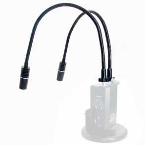 DIGI Dobbelt Svanehals lysr�r (870 mm) (Hvid) (s�t)