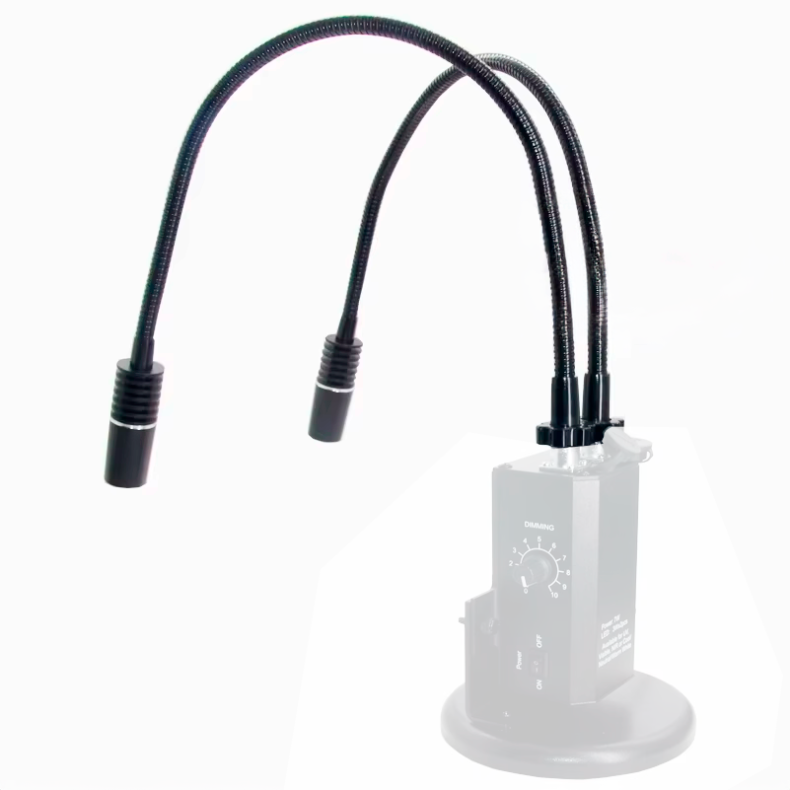 DIGI Dobbelt Svanehals lysr�r (870 mm) (Hvid) (s�t)