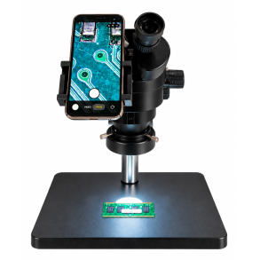 Smartphone-adapter til stereomikroskop &ndash; metal, 32 mm