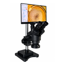 DocuTech Inspect 4K &ndash; simul-fokalt stereomikroskop 3,5&ndash;90x med 13,3 AMOLED-sk�rm