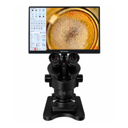 DocuTech Inspect 4K &ndash; simul-fokalt stereomikroskop 3,5&ndash;90x med 13,3 AMOLED-sk�rm