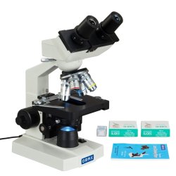 OMAX 40�&ndash;2500� binokul�rt lysmikroskop med LED-belysning
