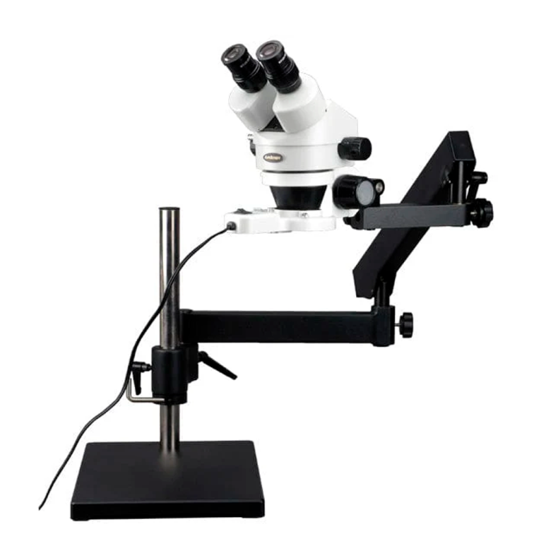 AmScope SM-7 Binokul�r Stereolup (3,5x-90x) m/justerbar arm