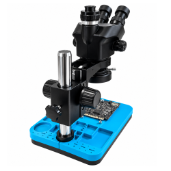 DIGI 0750SM Trinokul�rt stereomikroskop (3,5x&ndash;50x) til PCB, elektronik og finmekanik