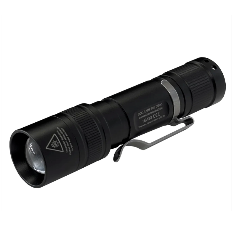 Doculamp 365 DUO-S UV-lygte til dokumentkontrol (1 W UV 365 nm, 3 W hvidt lys og justerbar fokus)