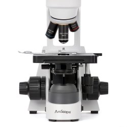 AmScope EduPro EDU550M Monokul�rt Lysmikroskop med mekanisk krydsbord og kraftig 3W LED-belysning