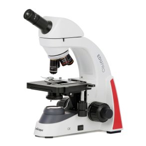 AmScope EduPro EDU550M Monokul�rt Lysmikroskop med mekanisk krydsbord og kraftig 3W LED-belysning