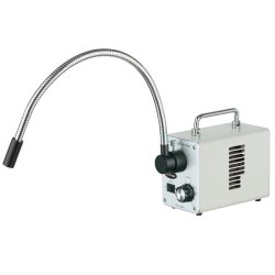 AmScope 50W LED fiberoptisk belysning med enkelt svanehals til mikroskoper
