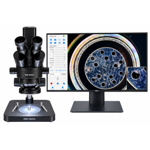 DIGI 0745SM-HD Trinokul�rt Simul-Focal stereomikroskop 7x&ndash;45x m/SONY IMX385 Full HD 60 FPS kamera