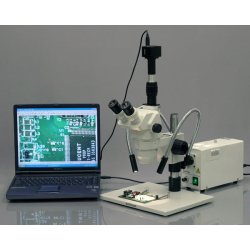 AmScope 150W Fiberoptisk Dual Gooseneck Mikroskopbelysning