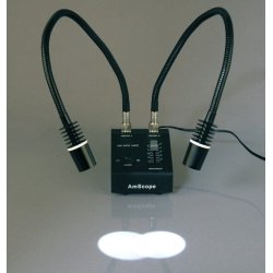 AmScope SM-1 Trinokul�r Stereolup (3,5x�180x) med 6W Dual Gooseneck LED og s�jlestativ 