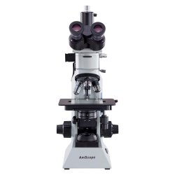 AmScope ME508 Trinokul�rt Metallurgisk Mikroskop (40X�800X) med dual belysning og polariseret lys