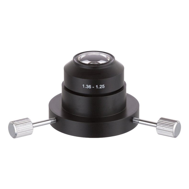 OMAX Advanced lysst�rk m�rkefeltkondensor til olieimmersion (NA 1,36-1,25) til biologiske mikroskoper