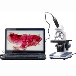 AmScope M620M Monokul�rt Lysmikroskop med 40x-2500x forst�rrelse og LED-lys