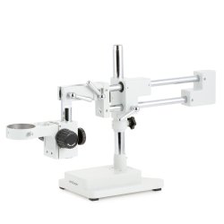 AmScope SM-4  Simul-Focal Trinokul�rt stereomikroskop (7ז45x), ringlys og 10 MP kamera p� dobbeltarmet bom-stander