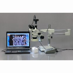 AmScope MU 1.3MP USB 2.0 CMOS C-mount mikroskopkamera m/reduktionslinse