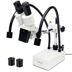 AmScope SE420Z-2L binokul�rt stereomikroskop LED-belysning, bomstativ (20x/40x)
