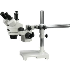 AmScope SM-3 Simul-Focal trinokul�rt zoom-stereomikroskop med enkeltarms-bomstander