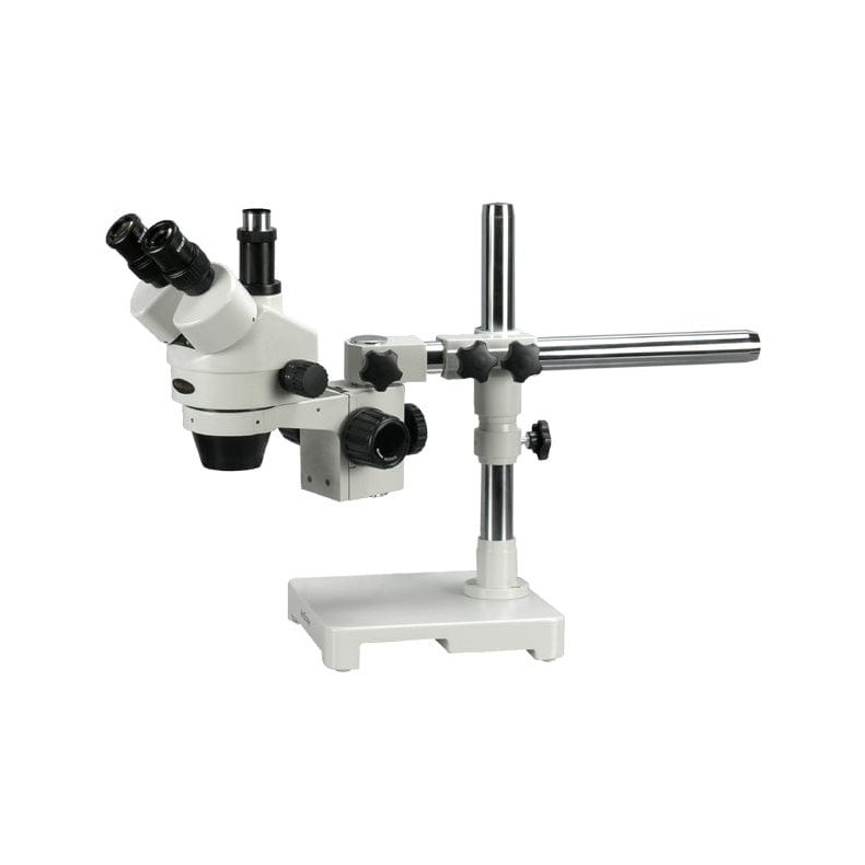 AmScope SM-3 Simul-Focal trinokul�rt zoom-stereomikroskop med enkeltarms-bomstander