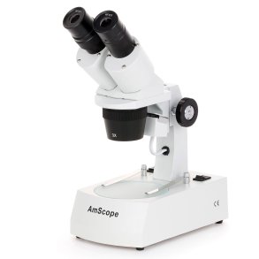 AmScope SE305 stereomikroskop, dobbelt LED, bordstander (10x-60x)