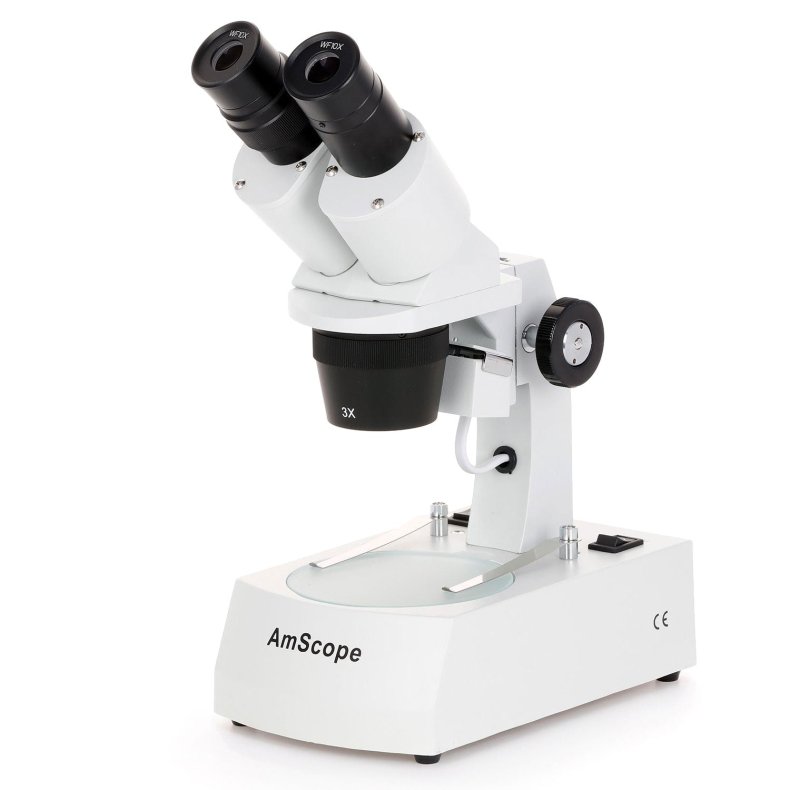 AmScope SE305 stereomikroskop, dobbelt LED, bordstander (10x-60x)