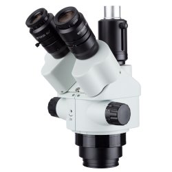 AmScope SM-4  Simul-Focal Trinokul�rt stereomikroskop (7ז45x), ringlys og 10 MP kamera p� dobbeltarmet bom-stander