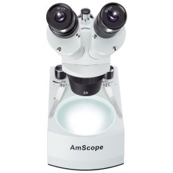 AmScope SE306R-P-LED binokul�rt stereomikroskop med LED-belysning p� bordstander