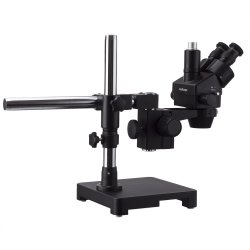 AmScope SM-3TZZ-FRL-B trinokul�rt stereomikroskop, fluorescerende lys, enkelt bomstander (3,5x-180x)