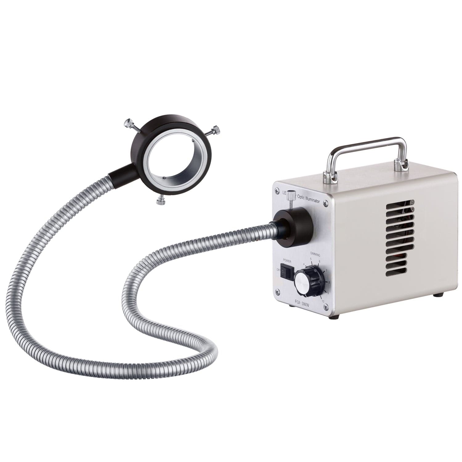 AmScope LED-30WR fiberoptisk LED-ringlys med 30 W lyskilde