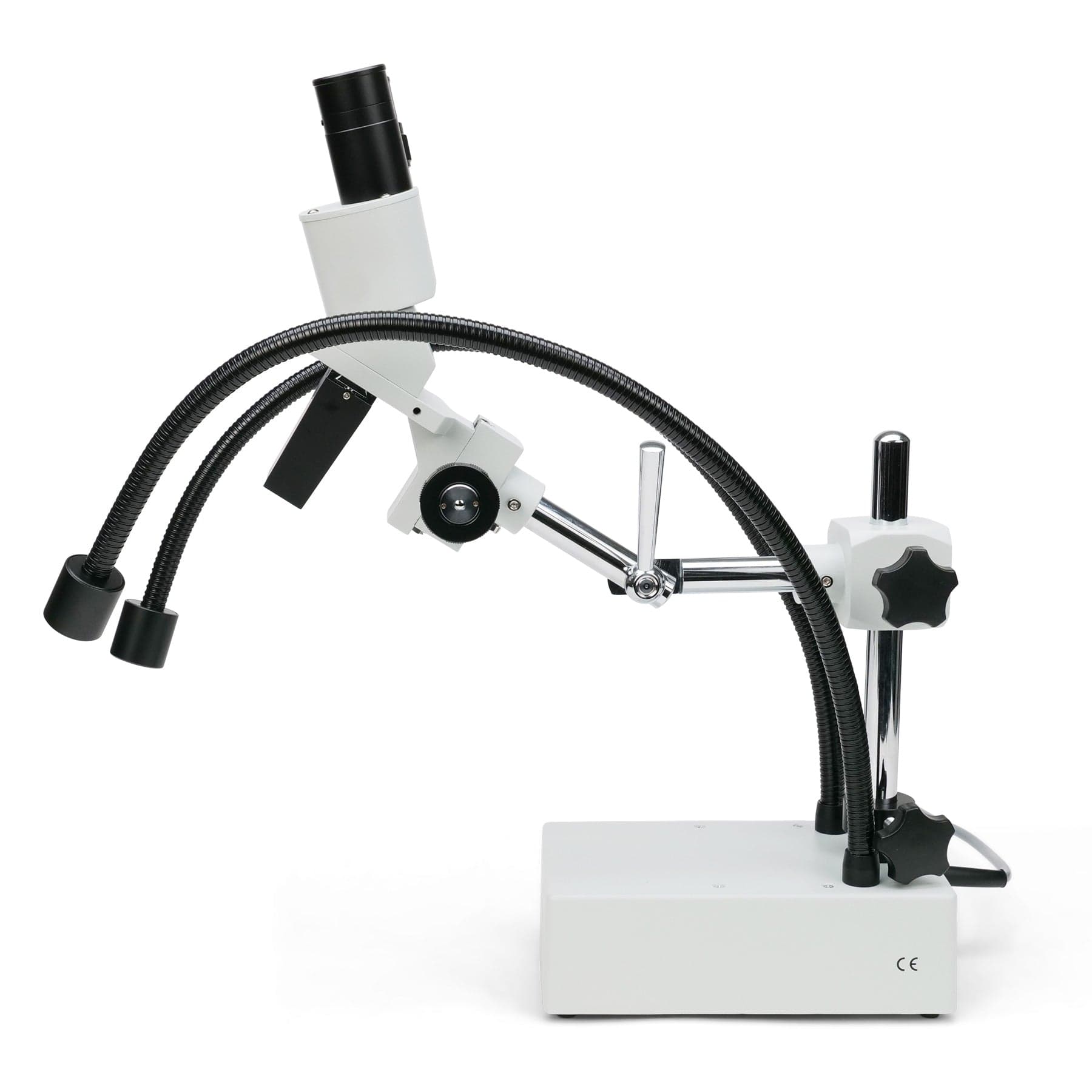 AmScope SE420Z-2L binokul�rt stereomikroskop med LED-belysning p� enkeltarms bomstativ (20x/40x)